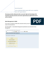 SAP EWM Batch Mangement Config Document