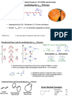 Woodward-Fieser Rule For Predicting The L Polyenes: Electronic Spectroscopy or UV-Visible Spectros