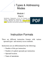 WINSEM2021-22 SWE1005 TH VL2021220500498 Reference Material I 11-01-2022 Module I Part II Instruction Format and Addressing Mode