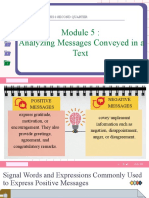 ENGLISH 8 SECOND QUARTER Module 5