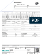 Data Sheet For Three-Phase Squirrel-Cage-Motors SIMOTICS: Motor Type: 1CV3105B Simotics SD - 100 L - Im V1 - 4P