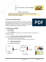 PC 6ème - L3 - Court-Circuit Et Protection Des Installations Électriques