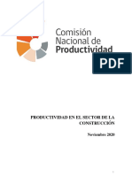 Comisión Nacional de Productividad Informe Productividad en La Construccion