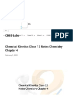 Chemical Kinetics Class 12 Notes Chemistry Chapter 4 - CBSE Labs