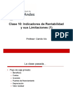 Clase #10 Indicadores de Rentabilidad