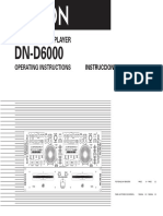 Double Cd/Mp3 Player: Operating Instructions