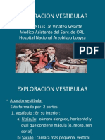 Exploracion Vestibular