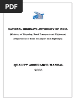 NHAI Quality Assurance Manual