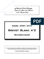 Brevet Blanc No2 - Sujet