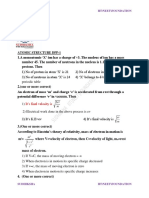 Atomic Structure Assignment 1