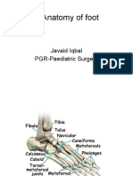 Anatomy of Foot: Javaid Iqbal PGR-Paediatric Surgery