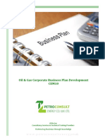 Oil Gas Corporate Business Plan Development