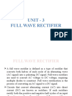 Unit - 3 Full Wave Rectifier