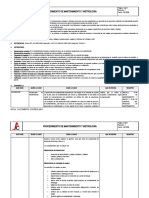 Procedimiento de Mantenimiento y Metrologia