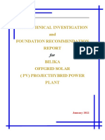 Geotechnical - Investigation - For Bilika PV - Hybrid - Power - Plant