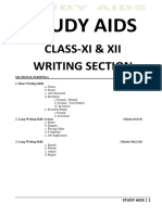 Class-Xi & Xii Writing Section: Study Aids