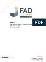 HFAD 5.1: User Guide For HFAD 5.1 (H-Frame Foundation Analysis and Design)