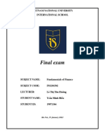 Final Exam: Vietnam National University International School