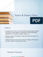 Active and Passive Voice & Argumentative Claims