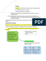 Inventory Estimation - Gross Profit Method (Lecture and Exercises)