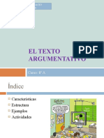 El Texto Argumentativo 8º Año Básico