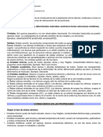 Estructura y Clasificación de Los Materiales