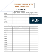 Ficha 04 Comunicacion5to Sustantivo