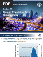 Lecture #2 - Human Population and Urbanization