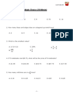 Selective Trail Test Math No.55