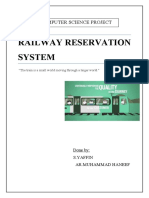 Railway Reservation System