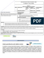 Biologia La Circulacion en Seres Vivos