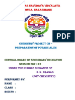 Preparation of Potash Alum