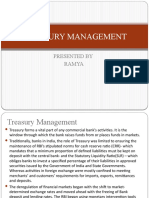 Treasury Management: Presented by Ramya