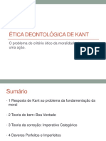 Ética Deontológica de Kant 1