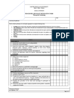 Procedure Checklist With Rating Form Therapeutic Positioning