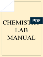 Chemistry Lab Manual