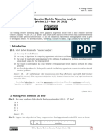 Clicker Question Bank For Numerical Analysis (Version 1.0 - May 14, 2020)