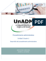 Procedimiento Administrativo: Unidad 2