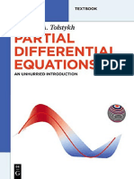 (De Gruyter Textbook) Vladimir A. Tolstykh - Partial Differential Equations - An Unhurried Introduction-De Gruyter (2020)