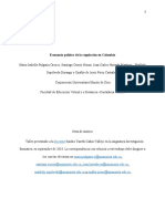 Economía Política de La Regulación en Colombia