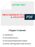 Chapter 2 Project Procurrement Planning and Analysis22222