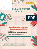 Reading and Writing Skills: Grade 11