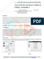 Design and Analysis of Sae Baja Vehicle Wheel Assembly