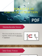 Lesson 5.1 Inter Molecular Forces