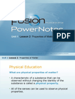 Unit 1: Lesson 2 Properties of Matter