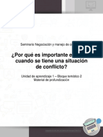 Negociacion y Manejo de Conflictos U1 B2 Profundizacion Importancia de Escuchar en Situacion de Conflicto