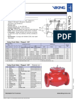 Swing Check Valve - Flanged: Technical Features