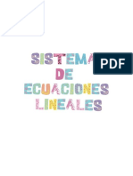 Sistemas Ecuaciones Lineales