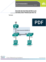 Actividad 5. Configuración de Routing Entre VLAN Basado en Enlaces Troncales 802.1Q