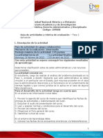 Guía de Actividades y Rúbrica de Evaluación - Unidad 2 - Fase 2 - Aplicación